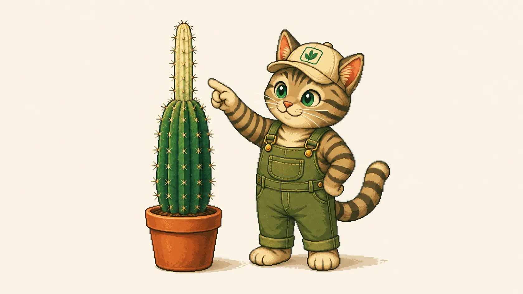 Un cactus colonnaire devient plus mince et plus pâle en haut qu’en bas