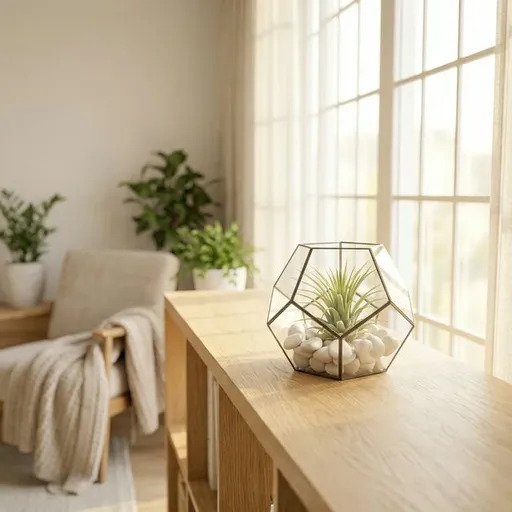Air plant (Tillandsia ionantha) — a healthy specimen photographed indoors