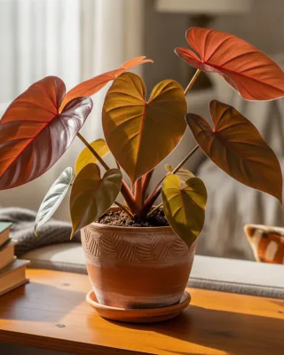 Roter Baumfreund (Philodendron erubescens)