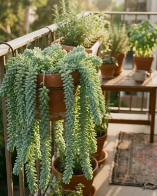 Schlangen-Fetthenne (Sedum morganianum)