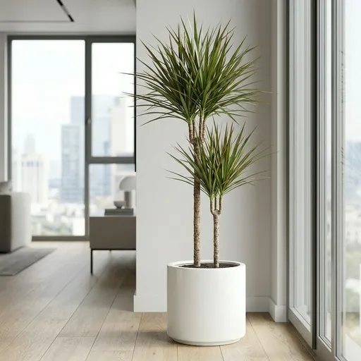 Dragon tree (Dracaena marginata) — a healthy specimen photographed indoors