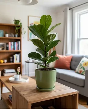 Curtain fig (Ficus microcarpa) — a healthy specimen photographed indoors