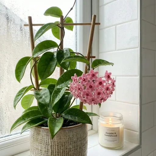 Wax plant (Hoya carnosa) — a healthy specimen photographed indoors