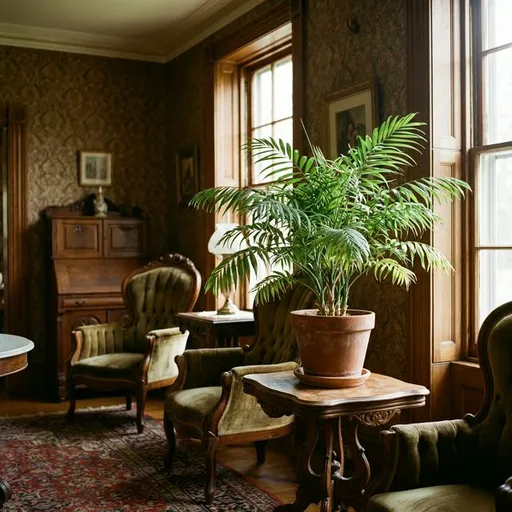Parlor palm (Chamaedorea elegans) — a healthy specimen photographed indoors