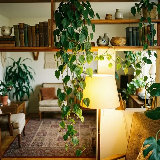 Heartleaf philodendron (Philodendron hederaceum) — a healthy specimen photographed indoors