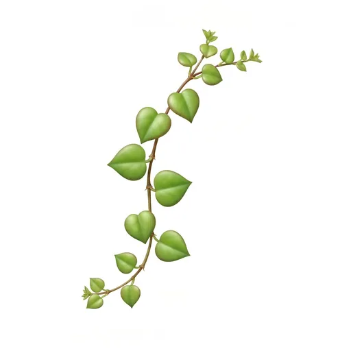 Lyktranka (Hjärtan på tråd) (Ceropegia woodii) – ett friskt exemplar fotograferat inomhus